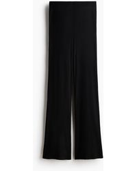 H&M - Ribgebreide Broek - Lyst