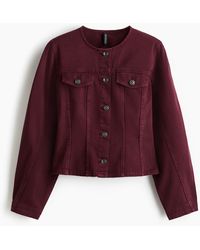 H&M - Taillierte Twillbluse - Lyst