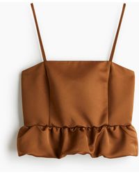 H&M - Bubble-hem Straptop - Lyst