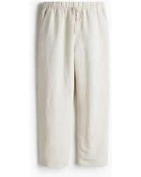 H&M - Kordelzughose aus Leinenmix - Lyst