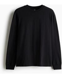 H&M - Langarmshirt aus Jersey in Loose Fit - Lyst