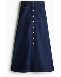 H&M - Jeansrock in A-Linie - Lyst