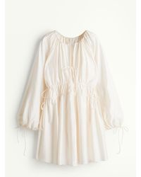 H&M - Oversize-Kleid mit Bindebändern - Lyst