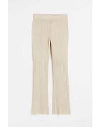 H&M - Hose in Rippenstrick - Lyst