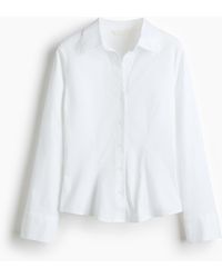 H&M - Nauwsluitende Overhemdblouse - Lyst