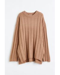H&M - Oversized Pullover in Rippstrick - Lyst