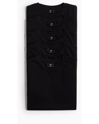 H&M - 5er-Pack T-Shirts in Regular Fit - Lyst