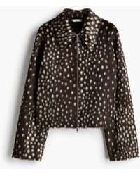 H&M - Flauschige Jacke - Lyst