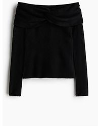 H&M - Schulterfreier Pullover - Lyst