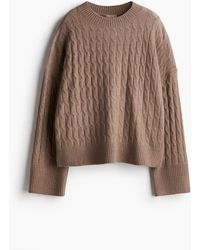 H&M - Pull en maille torsadée - Lyst