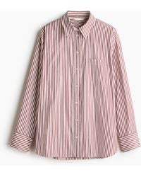 H&M - Oversized Dobbygeweven Overhemdblouse - Lyst