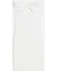 H&M - Bandeau-Kleid aus Rippstrick mit Twistdetail - Lyst