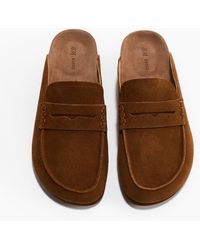 H&M - Mules Mocassins En Cuir - Lyst