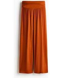 H&M - Aangerimpelde Broek Van Viscose - Lyst
