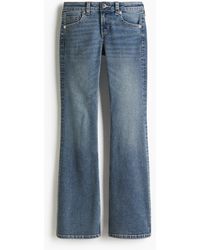 H&M - Flared Low Jeans - Lyst
