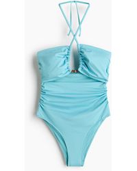 H&M - Cutout-badpak Met Padded Cups - Lyst