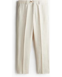 H&M - Elegante Hose aus Leinenmix in Regular Fit - Lyst