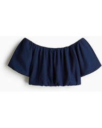 H&M - Cropped Off-the-shouldertop - Lyst