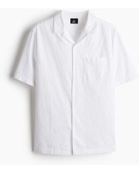 H&M - Kurzarmhemd aus Leinenmix in Regular Fit - Lyst