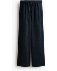 H&M - Crinklebroek Met Drawstring - Lyst