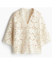 H&M - Shirt im Häkellook - Lyst