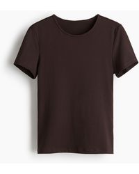H&M - T-Shirt aus Mikrofaser - Lyst
