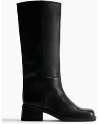 H&M - Lederboots - Lyst
