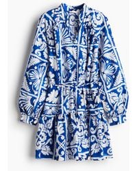 H&M - Kleid aus Plumetis - Lyst