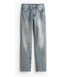 H&M - Slim Straight High Jeans - Lyst