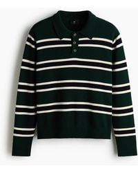 H&M - Gestricktes Poloshirt in Loose Fit - Lyst