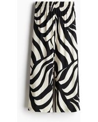 H&M - Cropped Pull-on Broek - Lyst