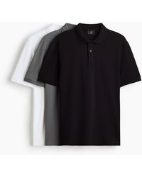 H&M - Set Van 3 Poloshirts - Lyst