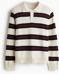 H&M - Gestricktes Poloshirt in Loose Fit - Lyst