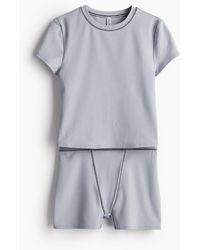H&M - Pyjama-T-Shirt und Boxershorts - Lyst