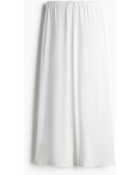 H&M - Weite Hose mit Kordelzug - Lyst
