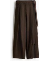 H&M - Twillhose mit Bindedetail - Lyst