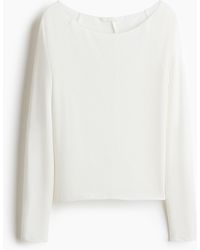 H&M - Feinstrickshirt mit U-Boot-Ausschnitt - Lyst