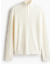 H&M - Pullover mit kurzem Zipper in Regular Fit - Lyst
