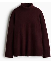 H&M - Pull col roulé loose - Lyst