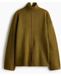 H&M - Pull À Col Cheminée Avec Coutures Décoratives - Lyst