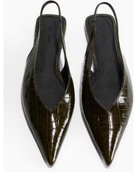 H&M - Leren Slingbacks - Lyst