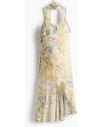 H&M - MAMA Chiffonkleid mit Schal und Volants - Lyst