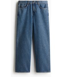 H&M - Straight Relaxed Jeans - Lyst