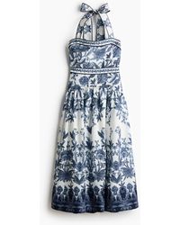H&M - Kleid mit Bindedetail - Lyst