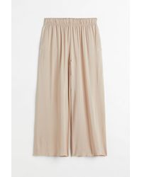 H&M - Cropped Pull-on Broek - Lyst