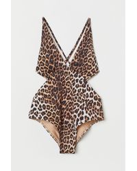 H&M Badeanzug mit Cut-outs - Natur