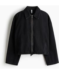 H&M - Denim Jack Met Kraag - Lyst