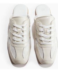 H&M - Lederne Pantoletten im Sneaker-Look - Lyst
