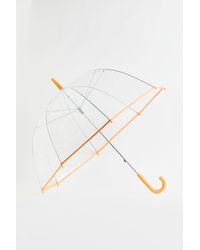 Womens Accessories Umbrellas H&M Transparent Printed Umbrella in Blue 
