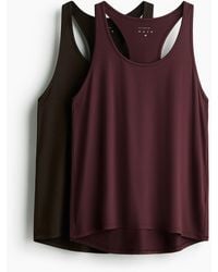 H&M - 2er-Pack Sport-Tanktops mit DryMoveTM - Lyst